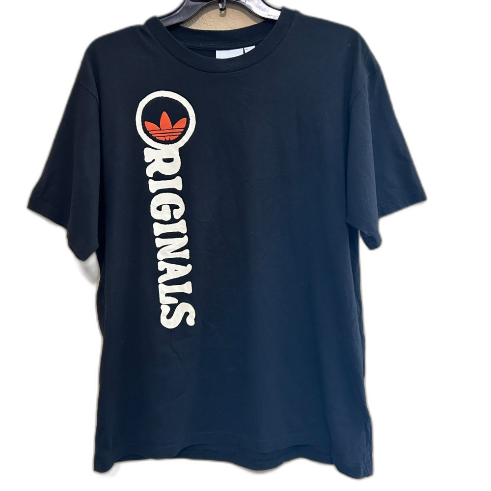 Adidas Originals T-Shirt Medium Black OG Always Have Trefoil 3D Puffy Graphic